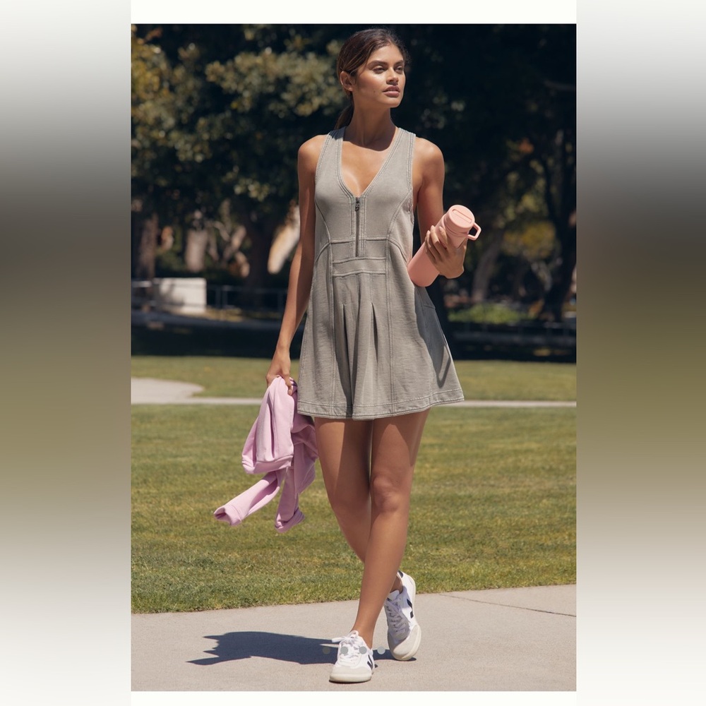 Anthropologie Daily Practice Moss Mini Dress